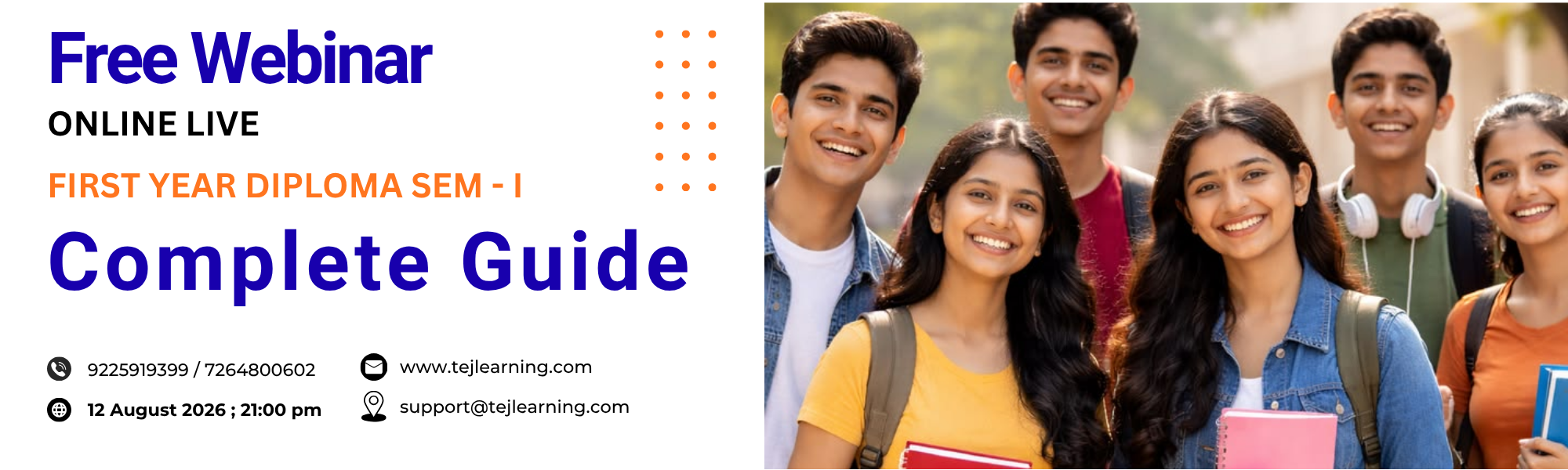 Diploma First Year - Free Webinar banner